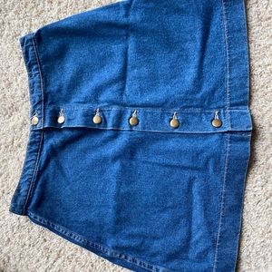 American Apparel denim blue circle skirt